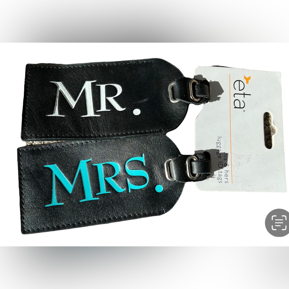 Mr.and Mrs. Luggage Tags by ETA